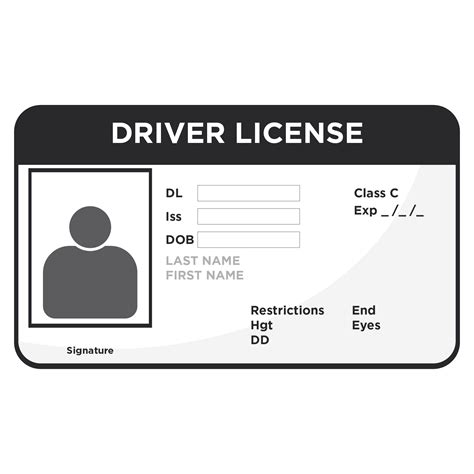 Blank Drivers License Template