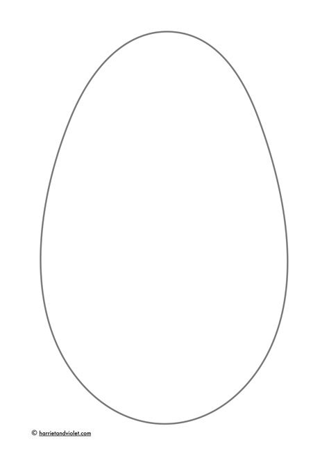 Blank Easter Egg Template