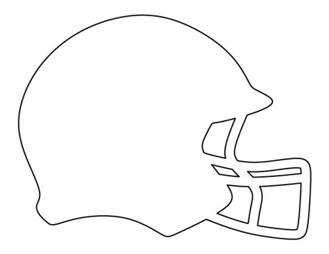 Blank Football Helmet Template