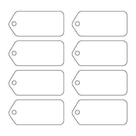 Blank Gift Tags Templates Free