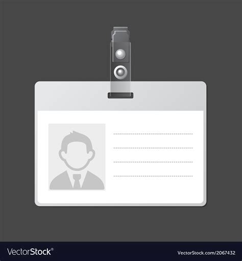 Blank Id Badge Template