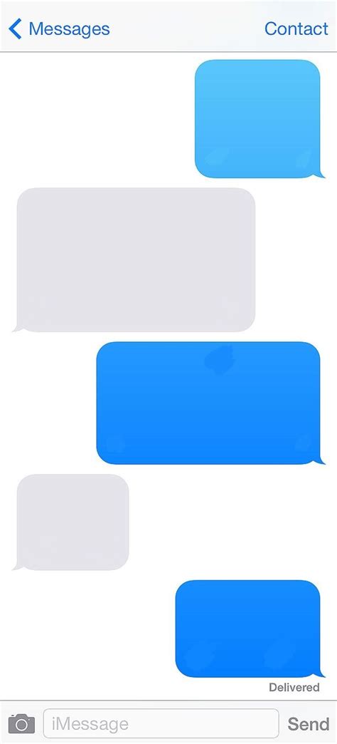 Blank Iphone Message Template