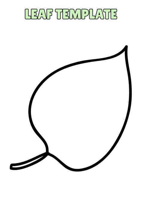 Blank Leaf Template