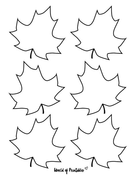 Blank Leaves Template