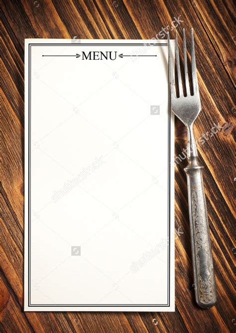 Blank Menu Templates