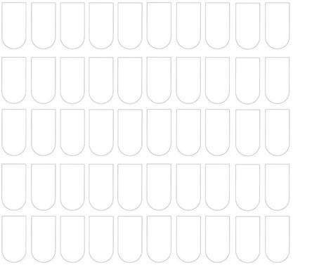 Blank Nail Template Square