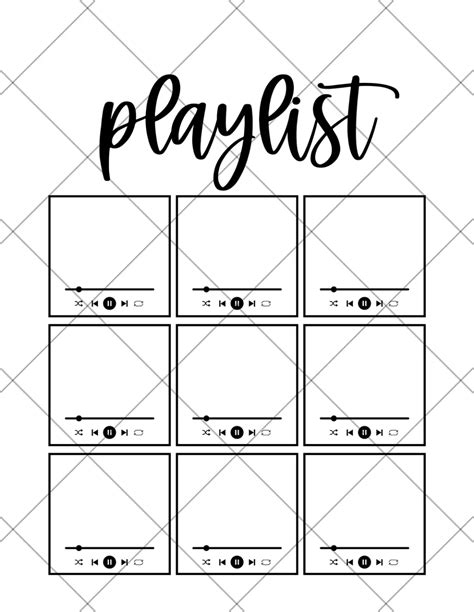 Blank Playlist Template