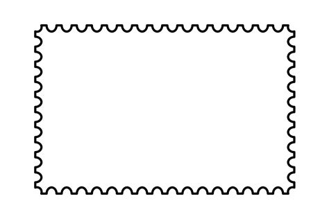 Blank Postage Stamp Template