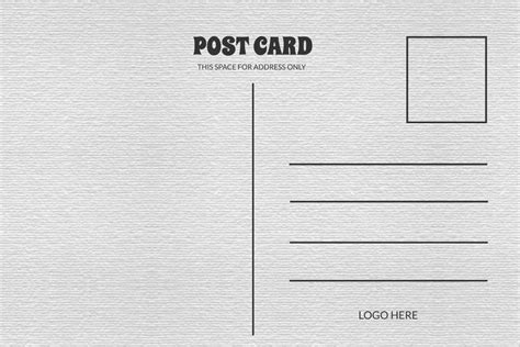 Blank Postcard Template