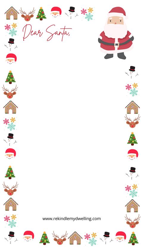Blank Santa Letter Template