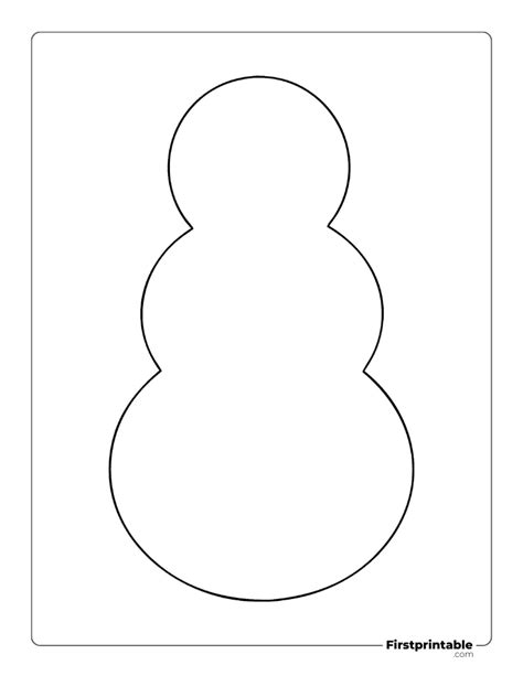 Blank Snowman Template