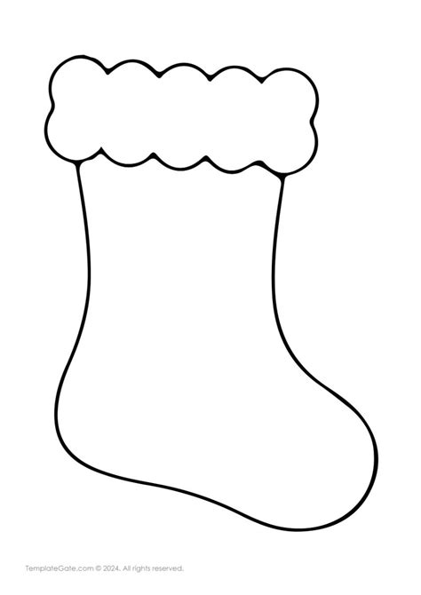 Blank Stocking Template