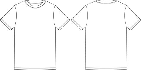 Blank T Shirt Template For Design