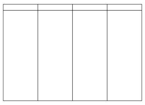 Blank Table Chart Up To 12 For Science