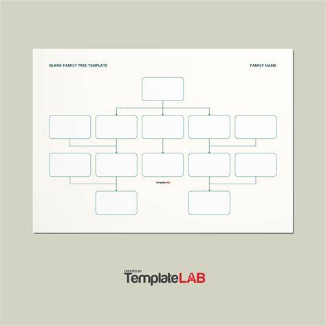 Blank Template Of A Family Tree