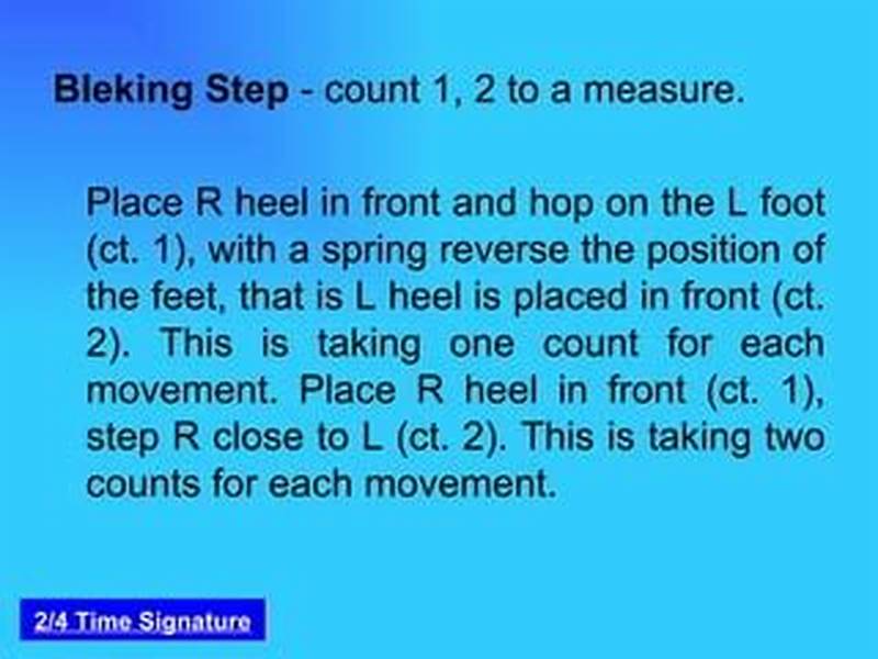 Bleking Step Pattern And Counting