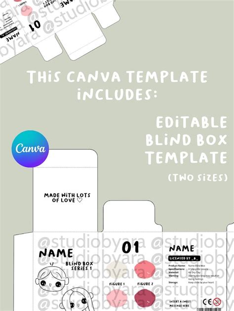 Blind Box Template Canva