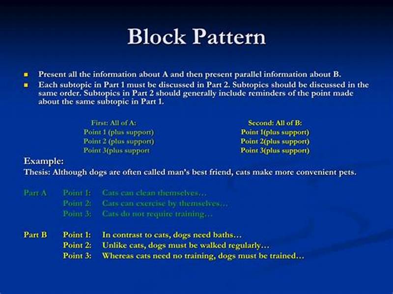 Block Pattern Essay