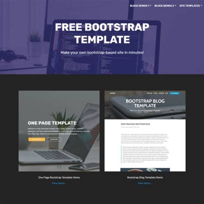 Blog Free Responsive Bootstrap Template