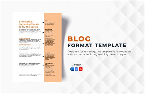 Blog Template Google Docs