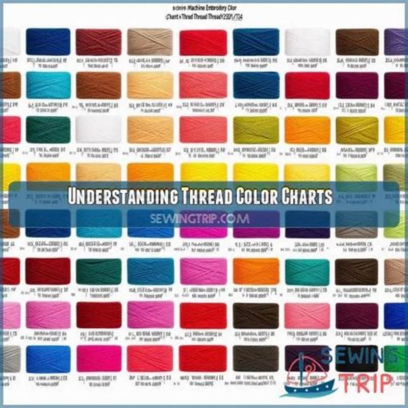 Blue Bird Embroidery Thread Color Chart