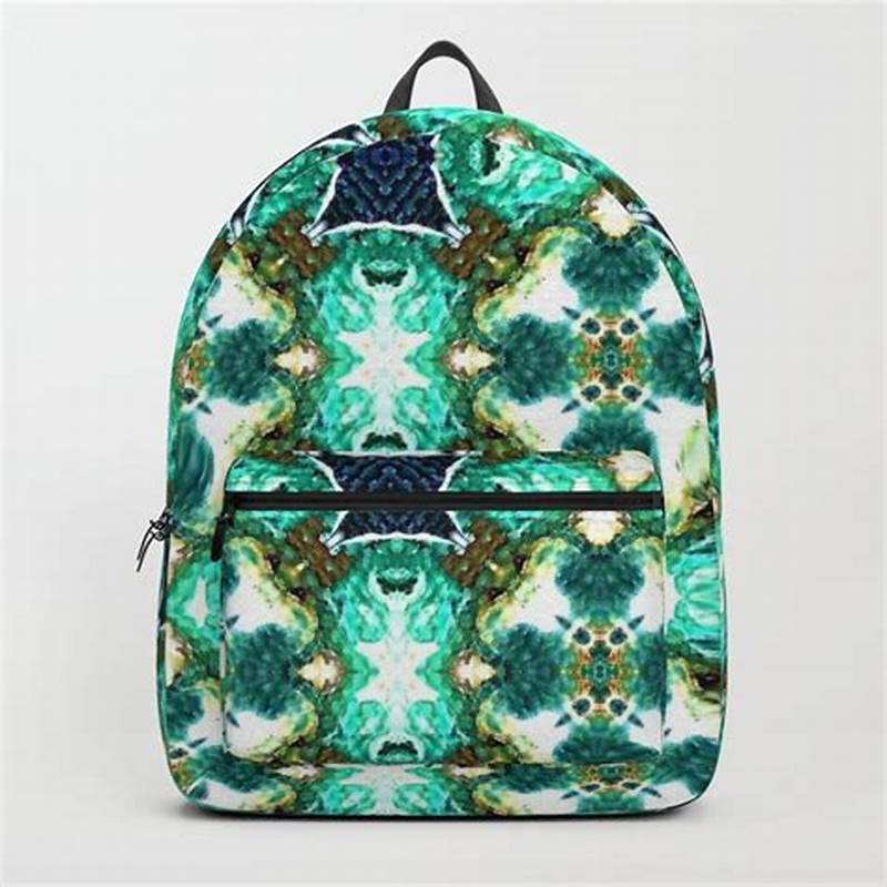 Blue Pattern Backpack