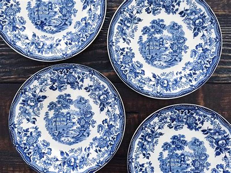 Blue Pattern Plates