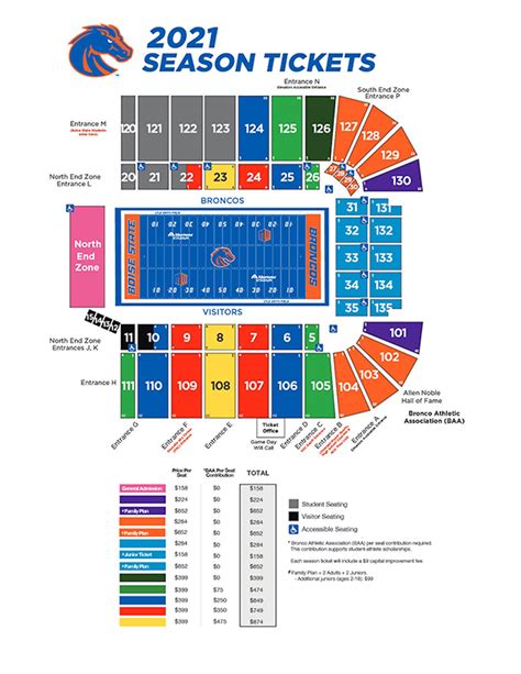 Boise State Football Seating Chart