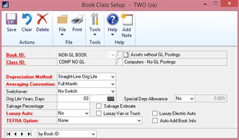 Book Class Setup