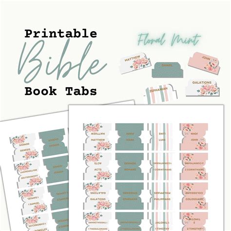 Book Tabs Printable