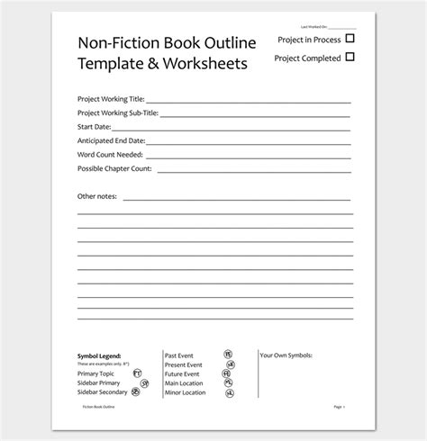 Book Writing Outline Template