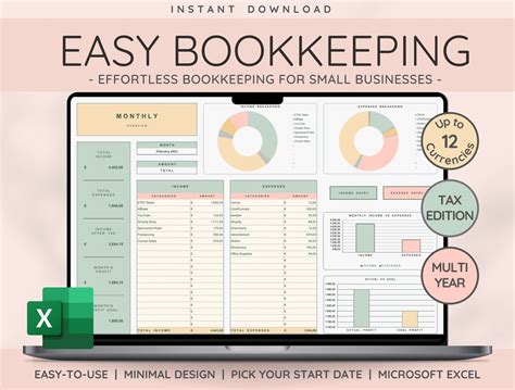 Bookkeeping Templates For Small Business