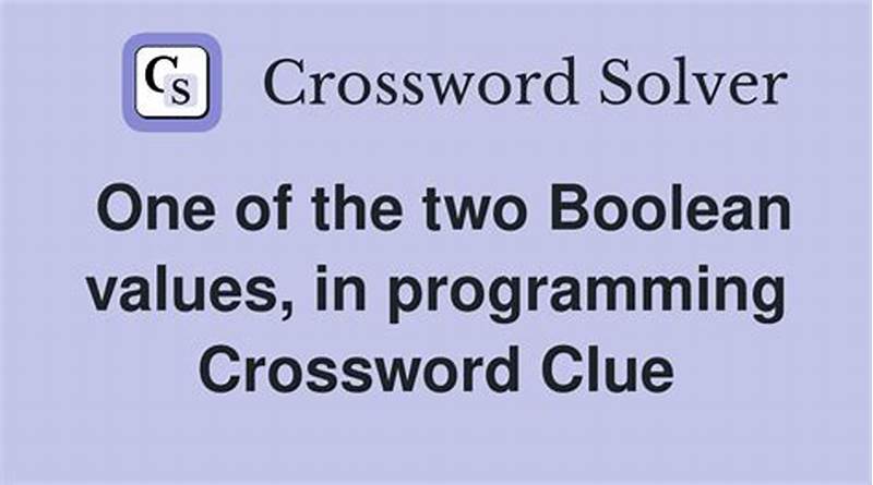 Boolean Or String In Programming Crossword Clue