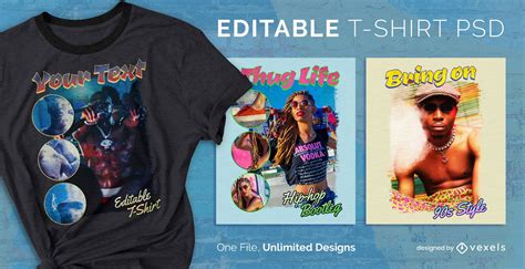 Bootleg Rap Tee Template