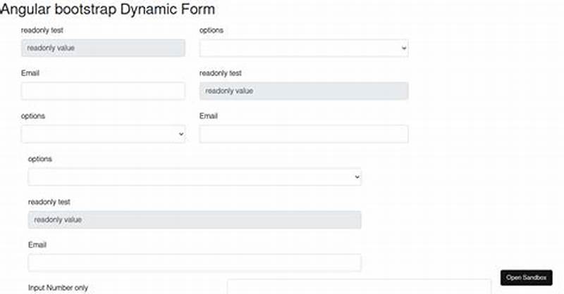 Bootstrap Dynamic Form