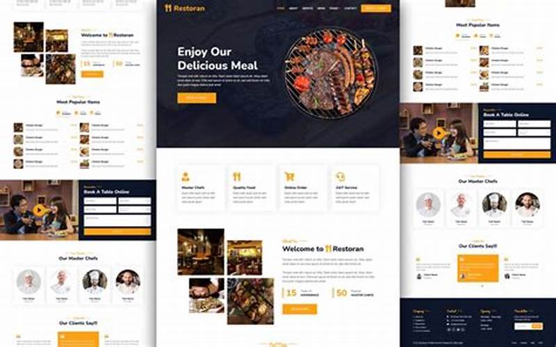 Bootstrap Template Restaurant Advanced Clean