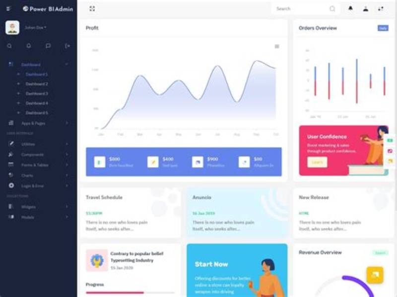 Bootstrap Template Tech High Quality Clean