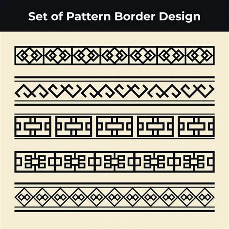 Border Pattern Design For Paper
