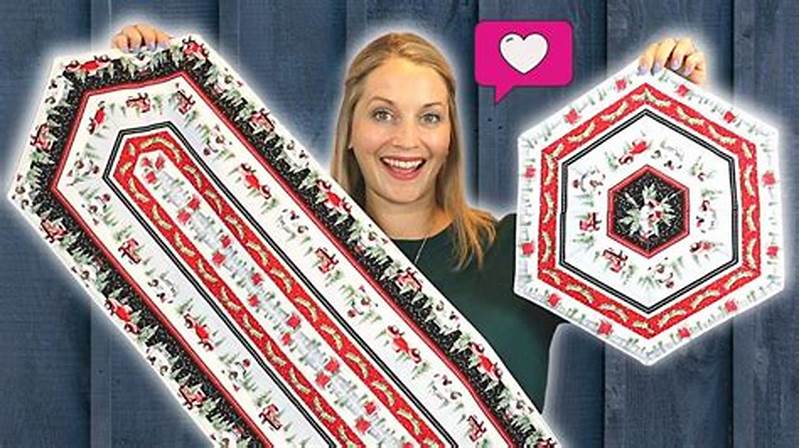 Border Print Table Runner Free Pattern