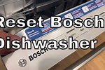 Bosch Dishwasher Reset Code