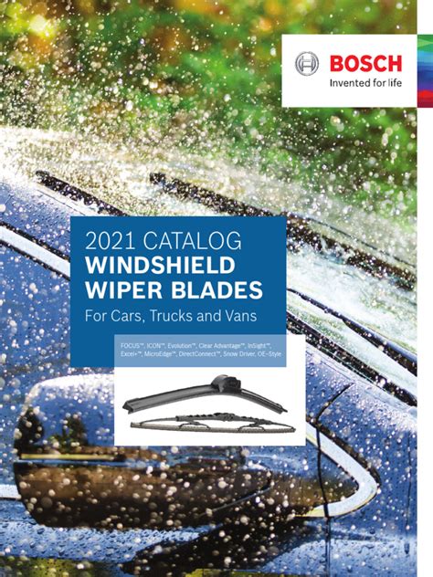 Bosch Wiper Catalog