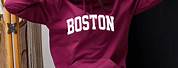 Boston Sweatshirt Burgundy