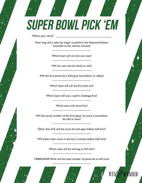 Bowl Games 2018 Pick Em Printable Sheet