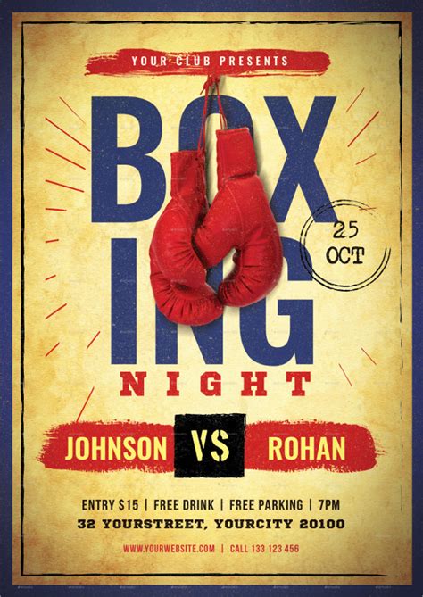 Boxing Flyer Template