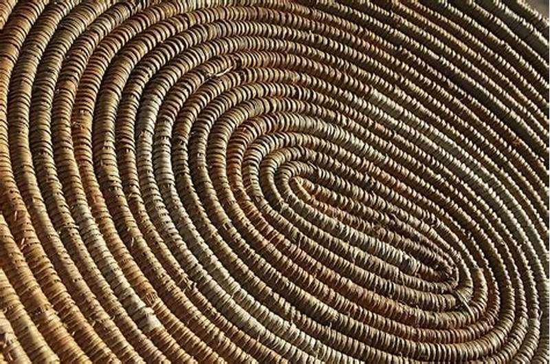 Braided Wicker Textile Pattern