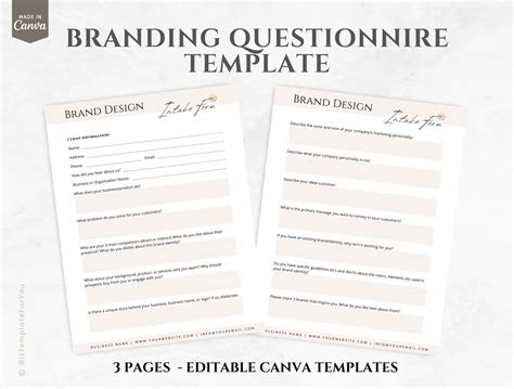 Branding Questionnaire Template