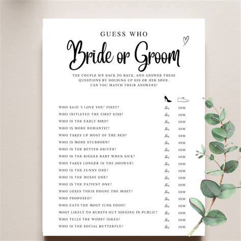 Bride And Groom Free Printable Door Sign