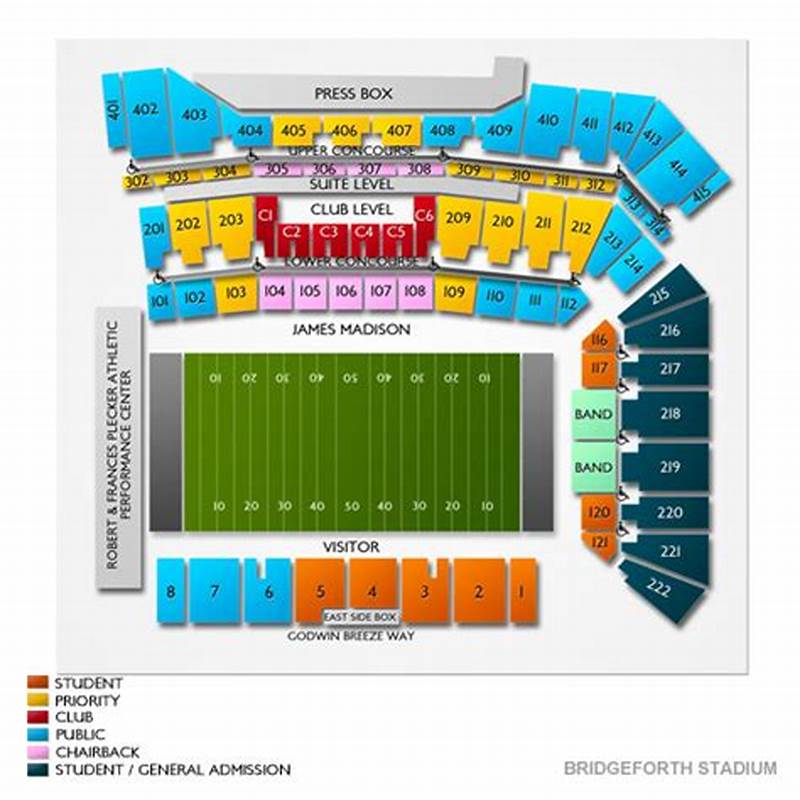 Bridgeforth Stadium Seating Chart