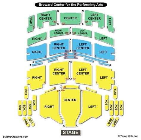 Broward Arts Center Seating Chart