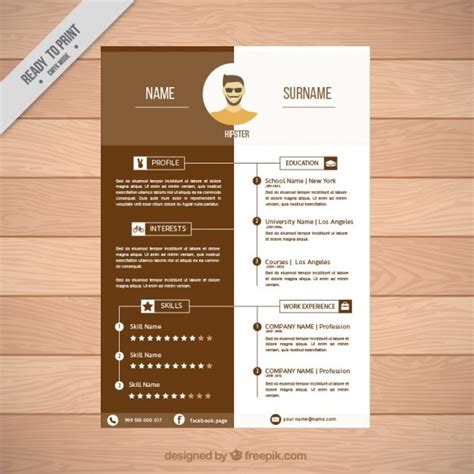 Brown Resume Template